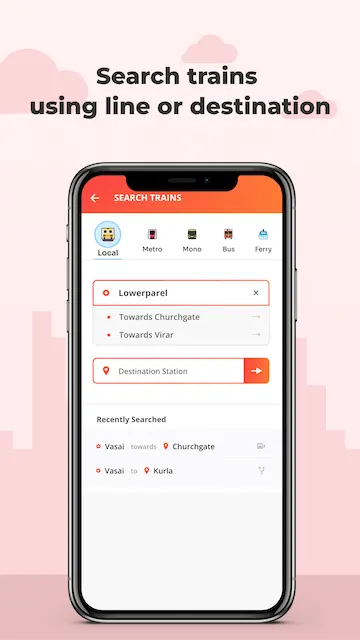 Yatri app - search Mumbai local trains by station, line or destination